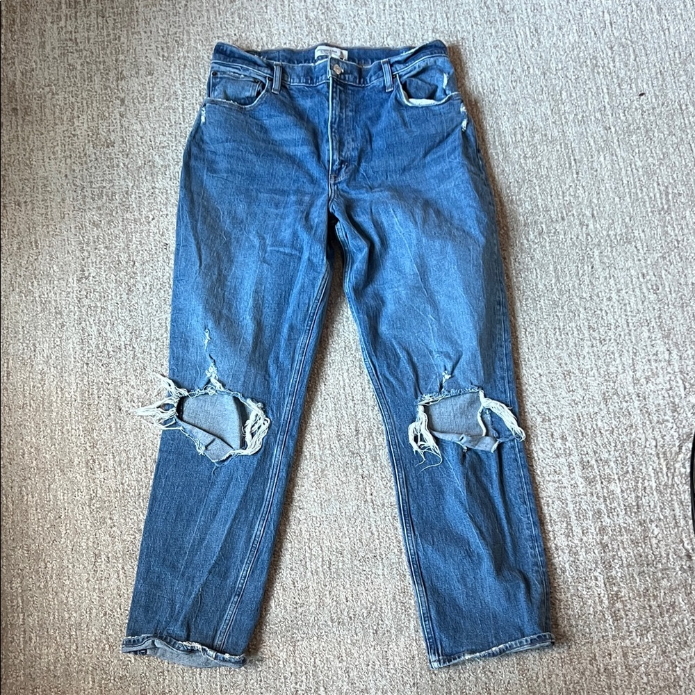 Abercrombie & Fitch 90’s Straight Ultra High Rise, curve love